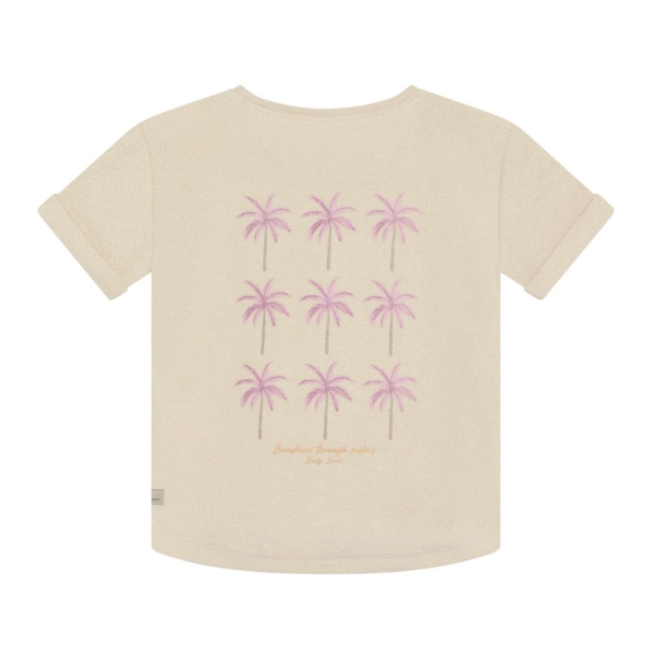 Daily7 t-shirt backprint sandshell