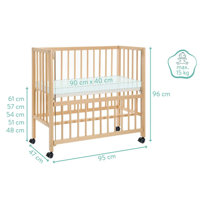 TiSSi co-sleeper incl. matras