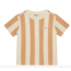 Daily7 t-shirt big stripe sandstone