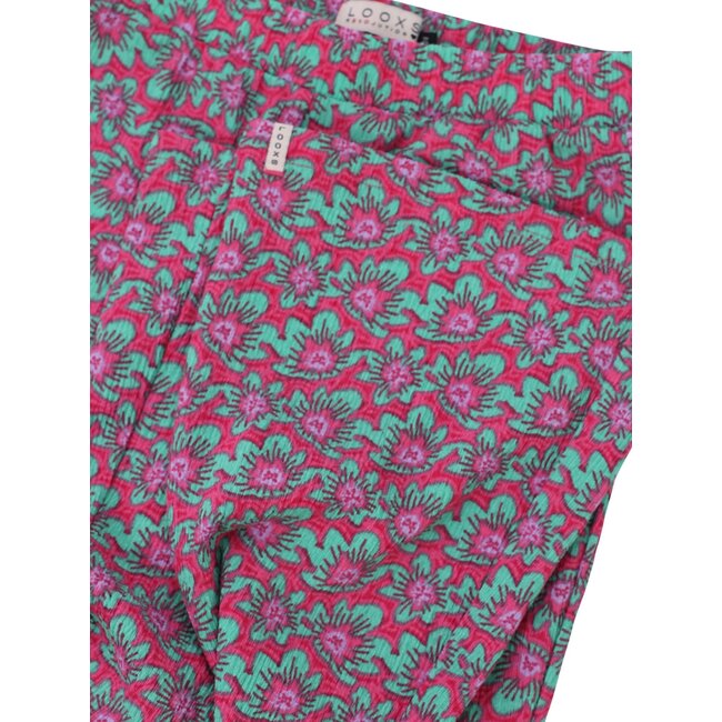 Looxs little crinckle flair pants cheeta