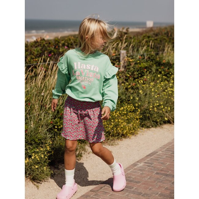 Looxs little crinckle skirt cheeta