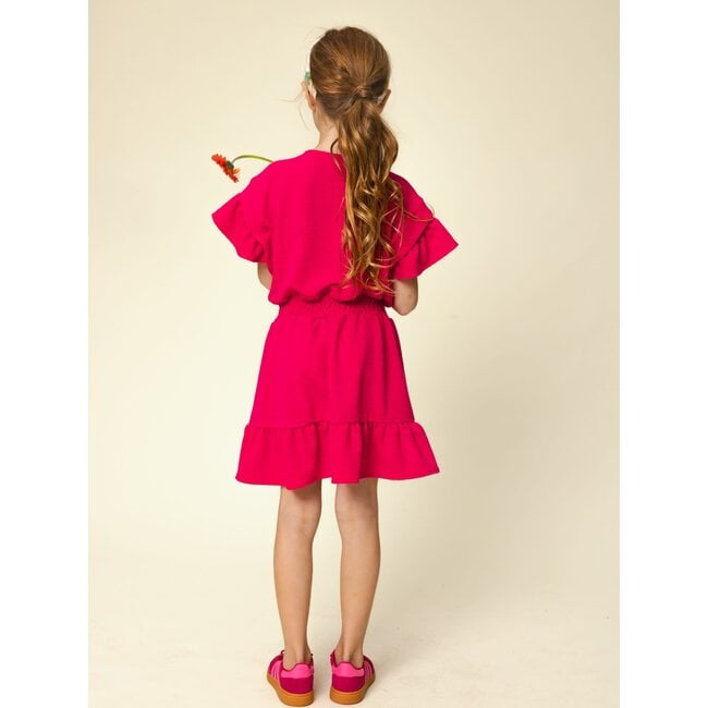 Looxs little dress ss warm pink