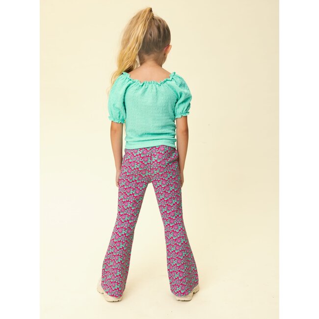 Looxs little crinckle top ss bright green