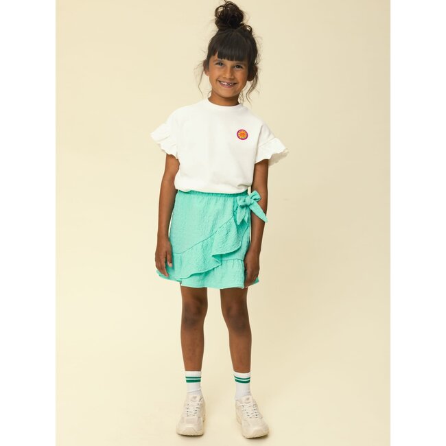 Looxs little crinckle skirt bright green