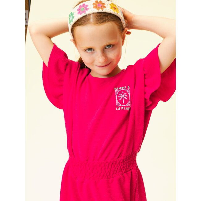 Looxs little dress ss warm pink