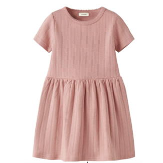 Lil' Atelier Lil' Atelier jurk NMFFalina misty rose