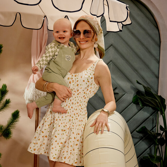 Z8 Newborn salopette Elay silver sage