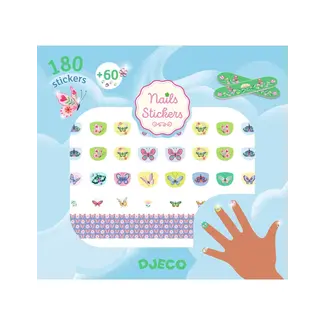 Djeco dj09238 nagelstickers voorjaarsvlinders