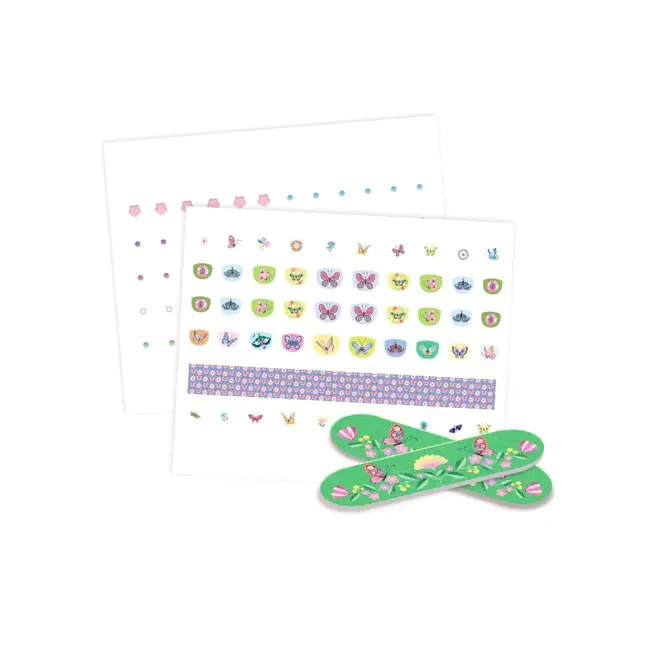 dj09238 nagelstickers voorjaarsvlinders