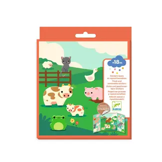 Djeco dj00099 Herbruikbare stickers Boerderij