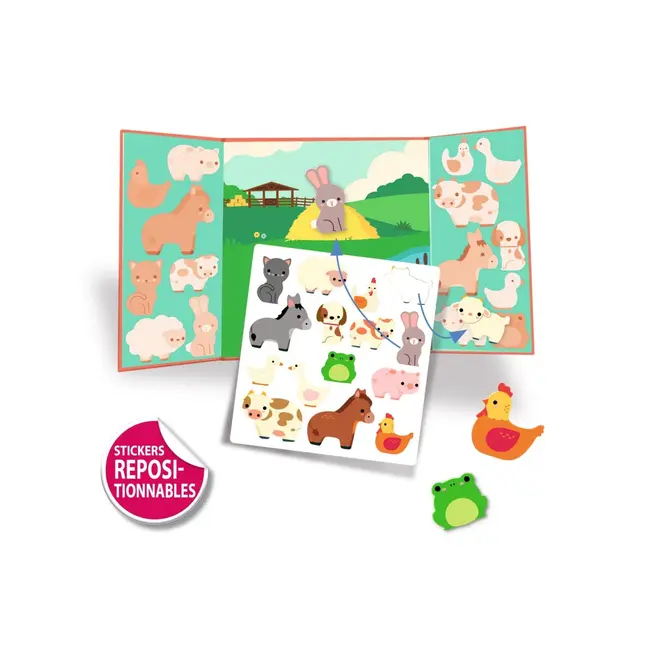 dj00099 Herbruikbare stickers Boerderij