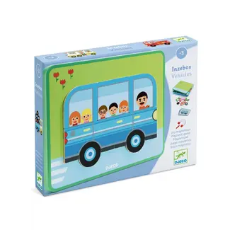 Djeco dj03074 Magneetset inzebox vehicles - 36st