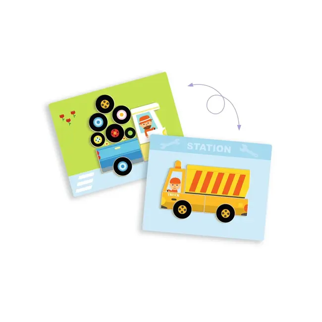 Djeco Magneetset inzebox vehicles - 36st