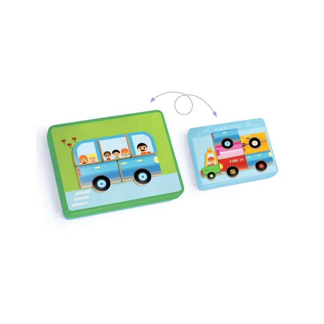 Djeco Magneetset inzebox vehicles - 36st