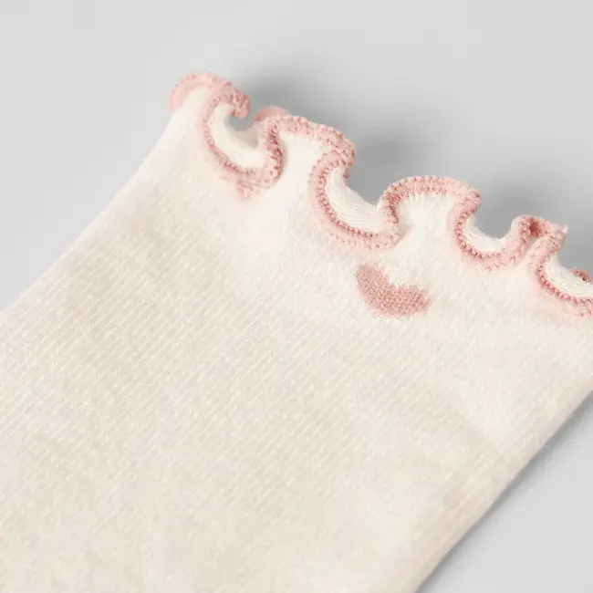 Lil' Atelier sokken NMFFiducia coconut milk misty rose