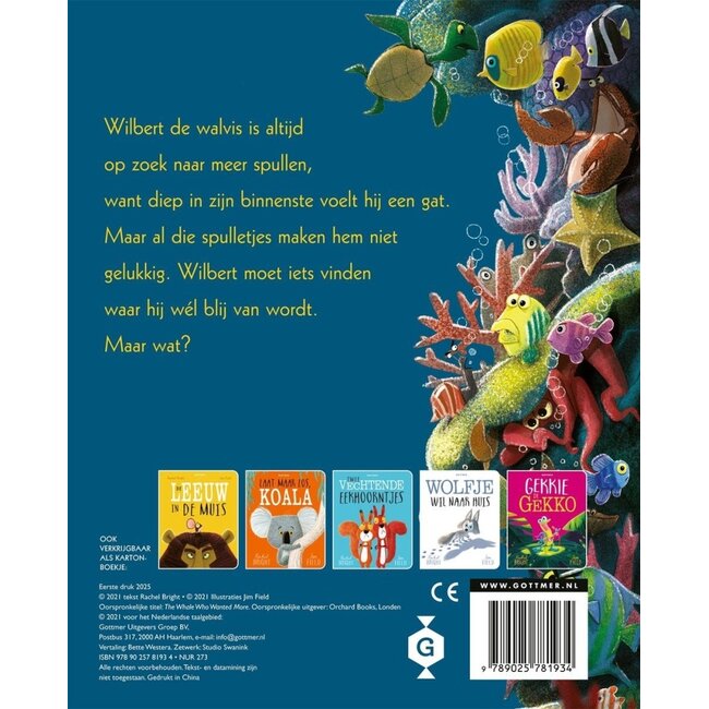 De walvis wilde meer ( kartonboek)