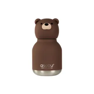 Asobu Asobu Mini Brown bear Bestie Bottle - Drinkfles beer (260ml)