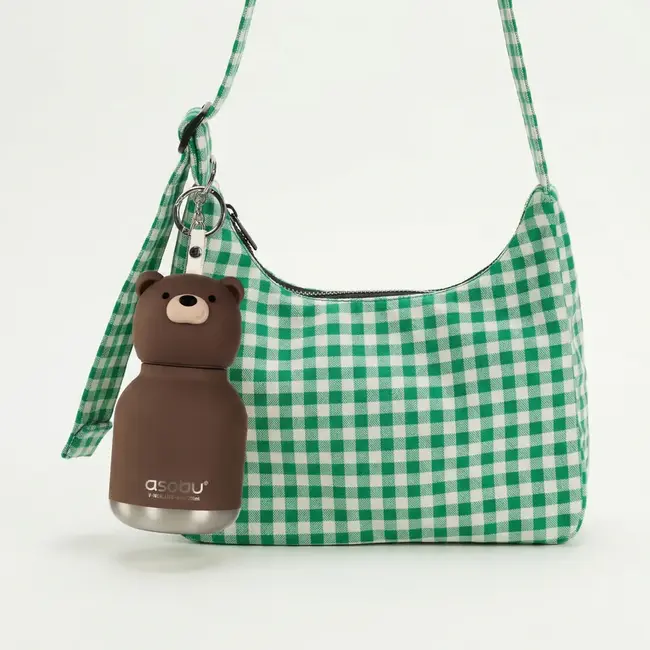 Asobu Rvs drinkfles Mini Bestie Brown bear - 260 ml
