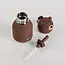 Asobu Rvs drinkfles Mini Bestie Brown bear - 260 ml