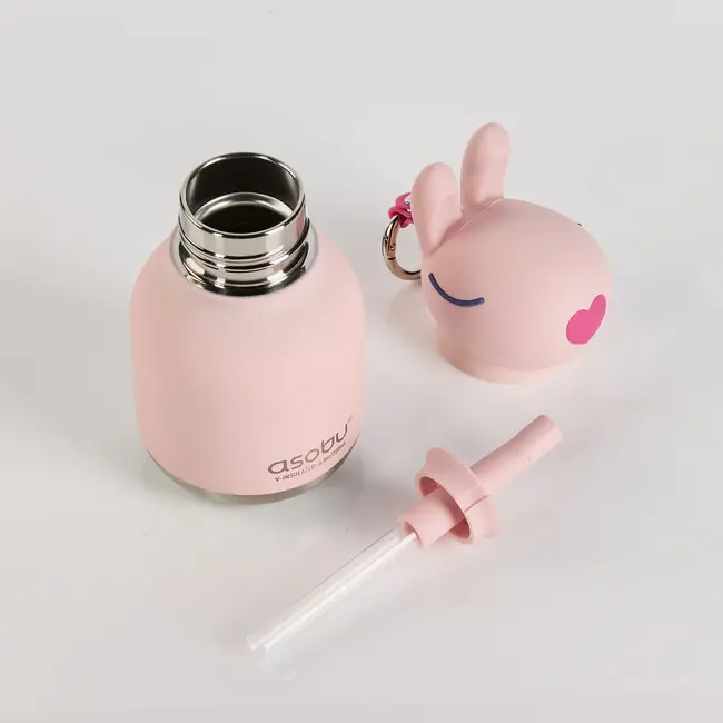 Asobu Rvs drinkfles Mini Bestie Bunny - 260 ml