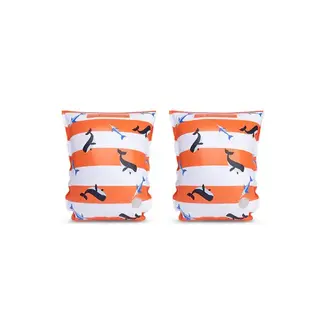 Swim Essentials Swim Essentials Zwembandjes Oranje/Wit Whale  0-2 jaar