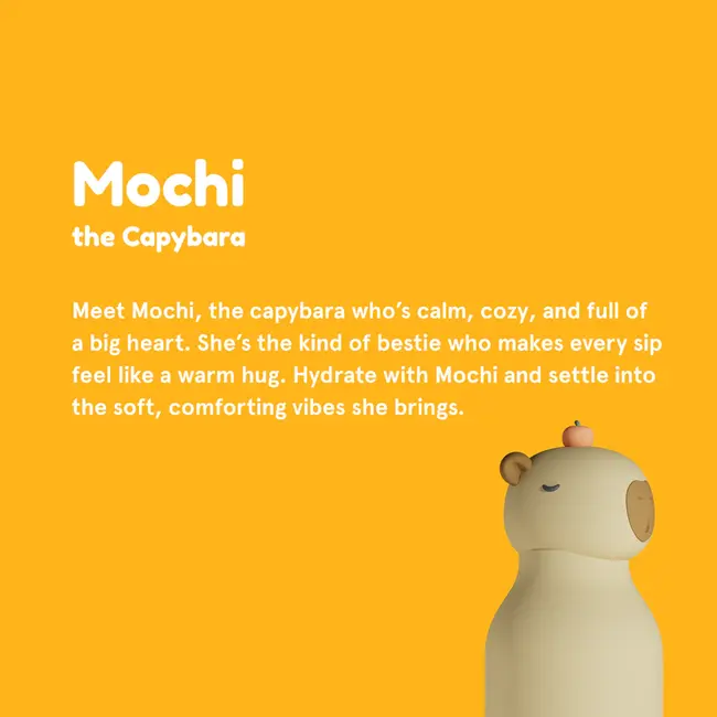 Asobu Rvs drinkfles Bestie Capybara - 460 ml