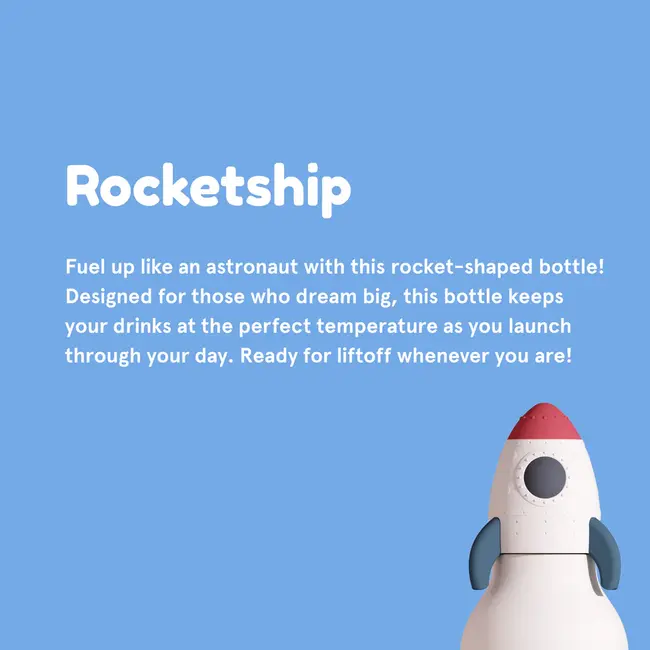 Asobu Rvs drinkfles Bestie Rocket - 460 ml