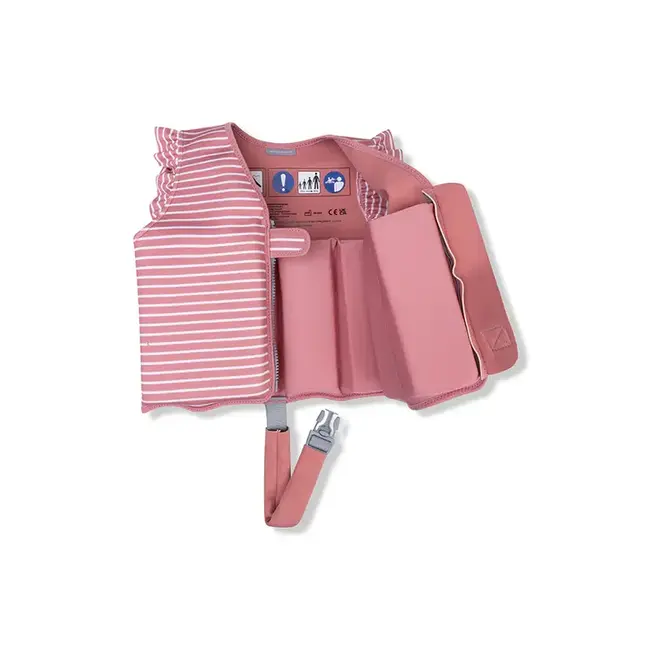Swim Essentials Zwemvest Daisy flower rood wit 1-2 jaar