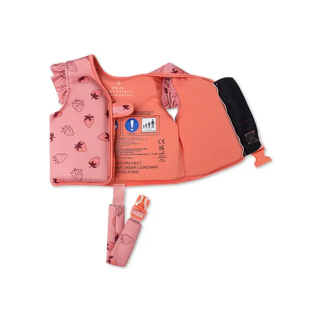 Swim Essentials zwemvest - Pink - Strawberry fields - 1/2 jaar