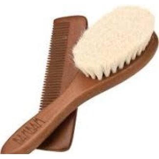 BamBam Eco Friendly borstel en kam - donkerbruin