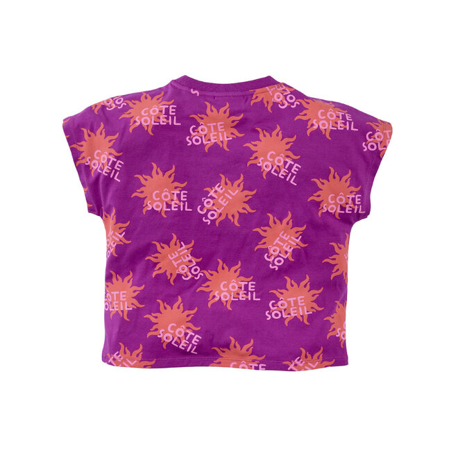 Z8 T-shirt Yinthe Short Sleeve - Kleur Foxy Violet - Meisjes Shirt