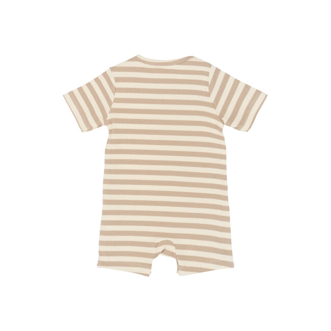 The New Siblings jumpsuit Fro humus stripes rib