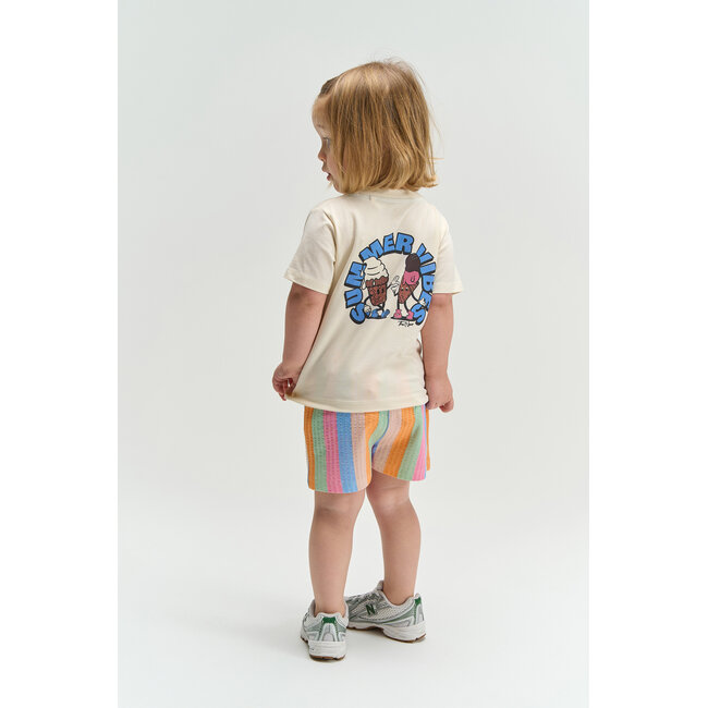 The New Siblings short Tracie multi striped