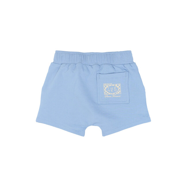 The New Siblings sweat short Titan forever blue