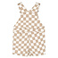 The New Siblings short dungarees humus check