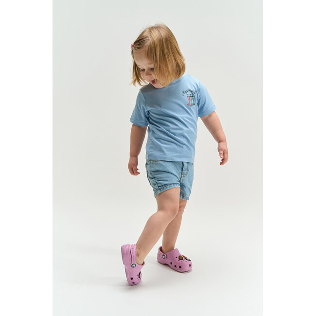 The New Siblings shorts denim Tamantha regular fit light blue denim