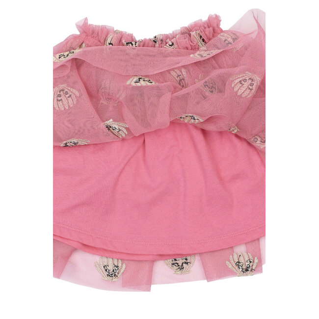 The New Siblings skirt Tulle cashmere rose emb
