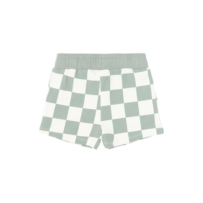 The New Siblings shorts  Sebastiaan aqua gray aop