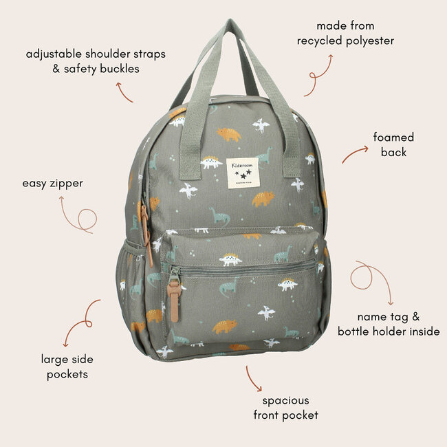 Kidzroom rugzak Small Talk Green