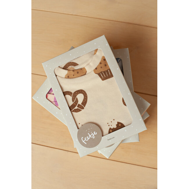 Feetje shortama Cosy Crumbs - Premium Summerwear, offwhite