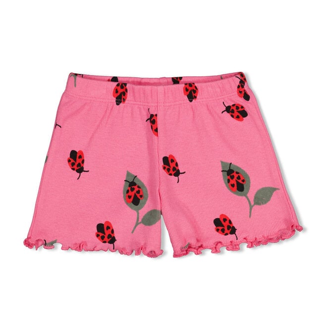 Feetje shortama Lily Ladybug - Premium Summerwear, roze