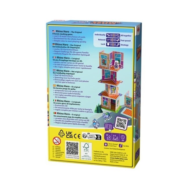 Haba spel - Rhino Hero - The Original