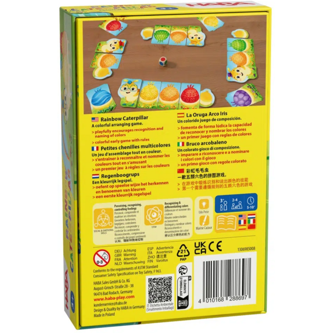 Haba spel - Rainbow Caterpillar
