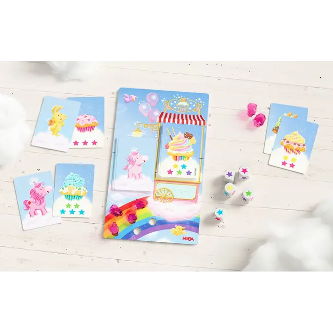 Haba spel - Eenhoorn Flonkerglans- Magisch dobbelplezier