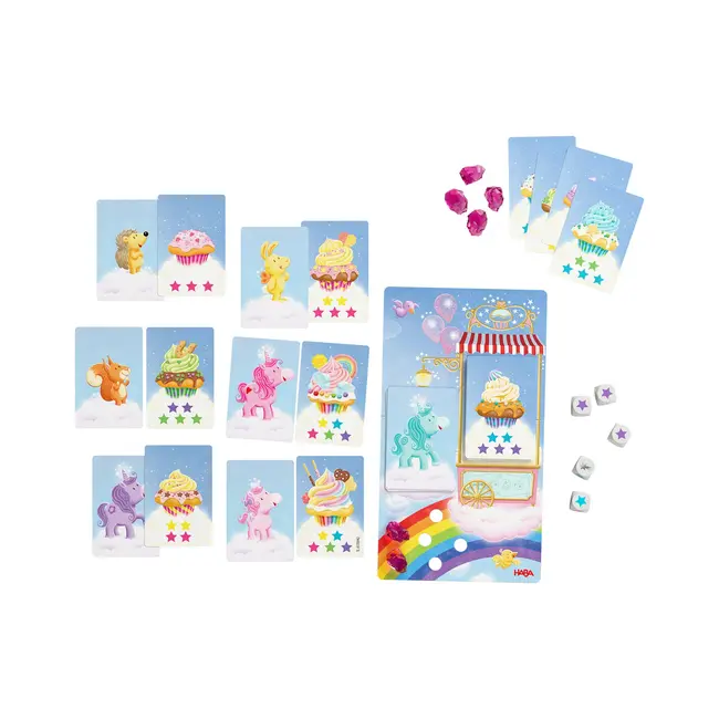 Haba spel - Eenhoorn Flonkerglans- Magisch dobbelplezier
