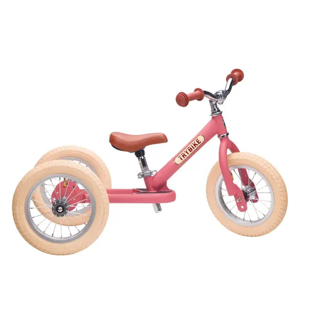 Trybike Steel Tweewieler - Vintage Pink