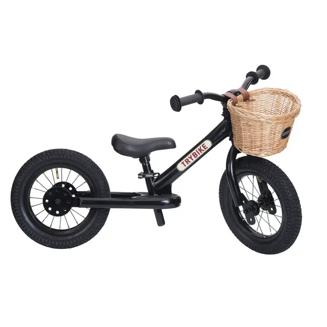 Trybike Steel Tweewieler - Zwart