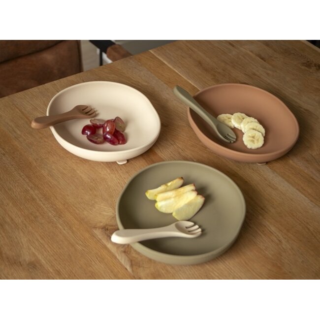 Jikkies -  Kinderbord met zuignap - Beige