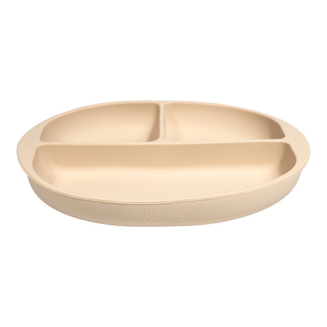 Jikkies - Vakkenbord met zuignap - Beige