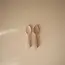 Mushie Silicone Toddler Starter Spoons Natural-Sand